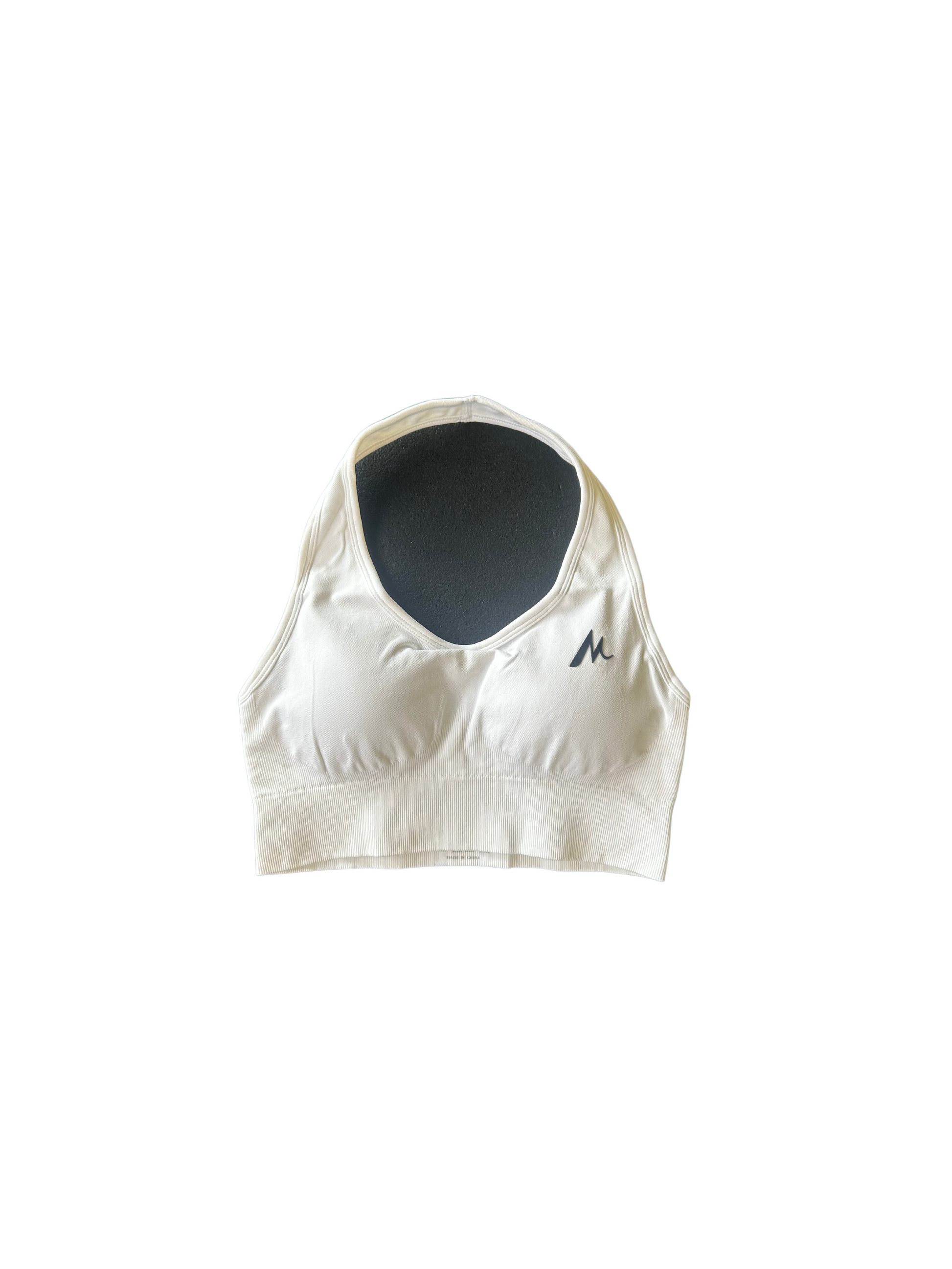 White sports bra  White sports bra, Clothes design, Sports bra